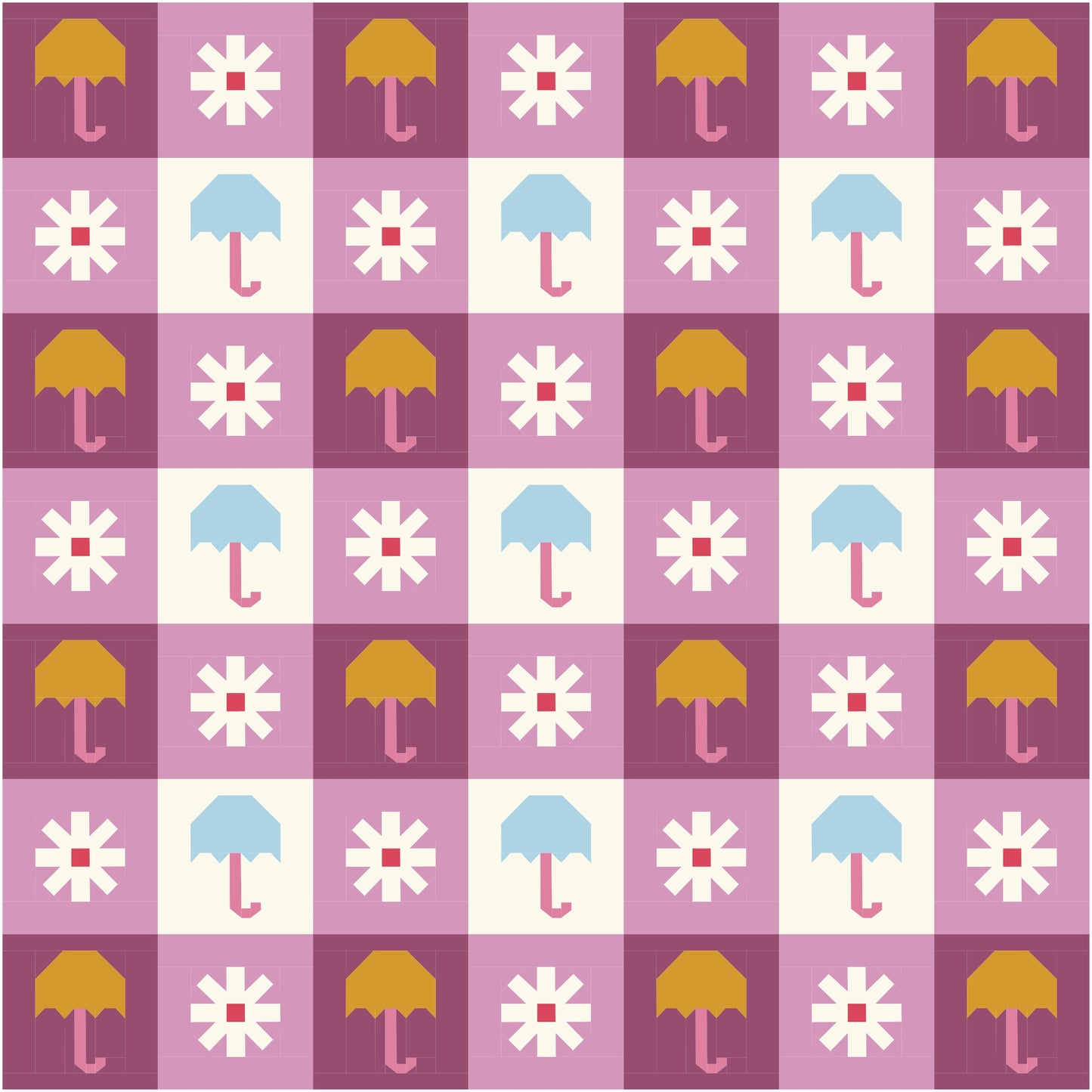 Chance of Rain Quilt Kit (Purple Rain)