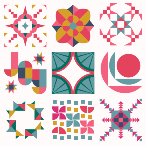 Solstice Sampler Quilt Kit (Bejeweled)