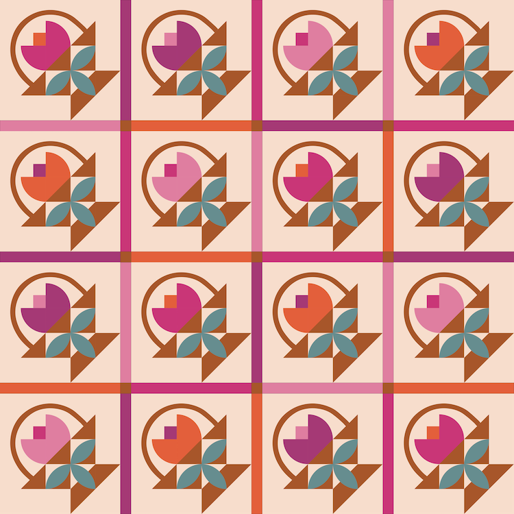 Bloom Basket Quilt Kit (Tulip Field)