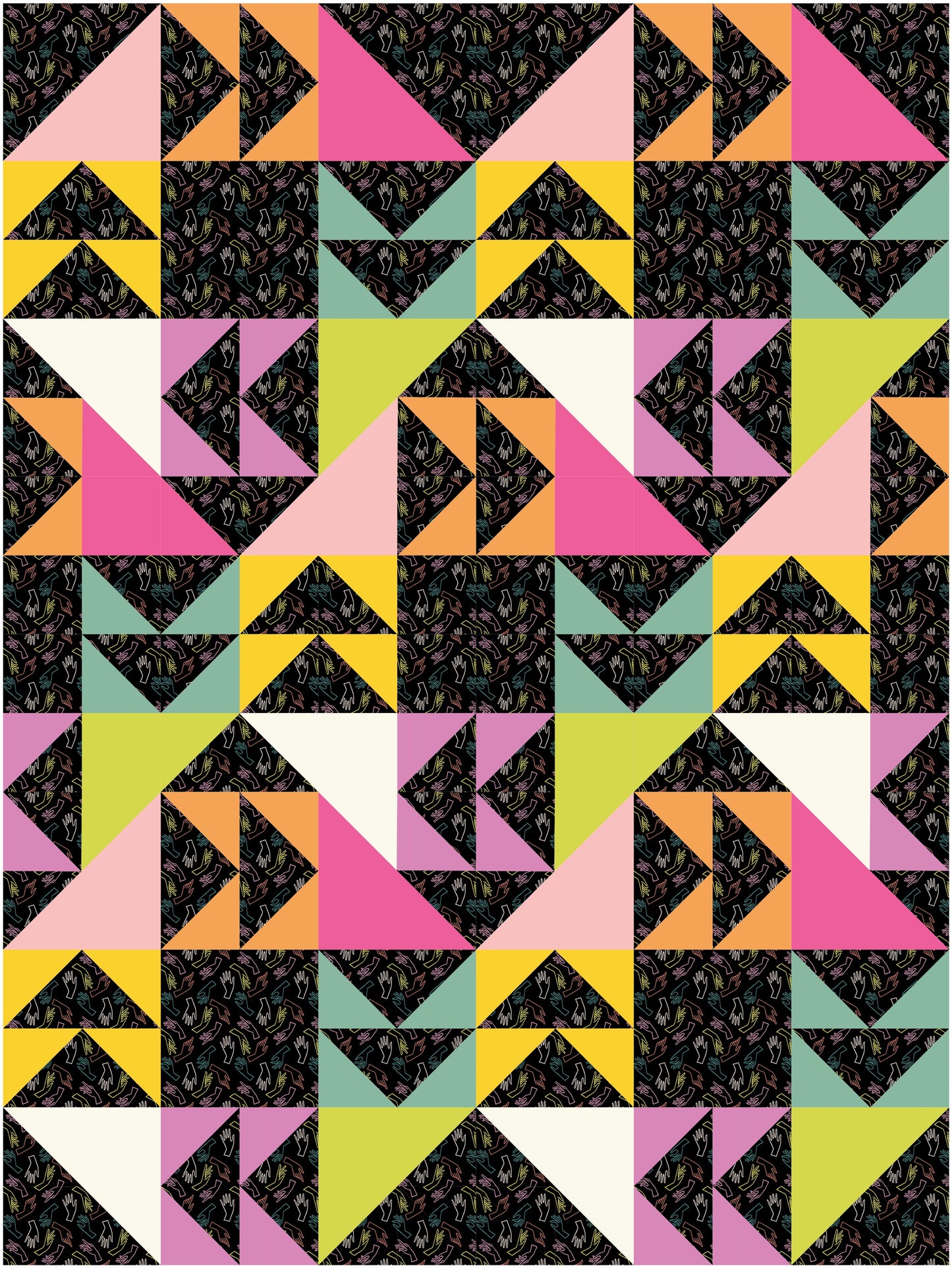 Carousel Flight Quilt Kit (Hands Down)
