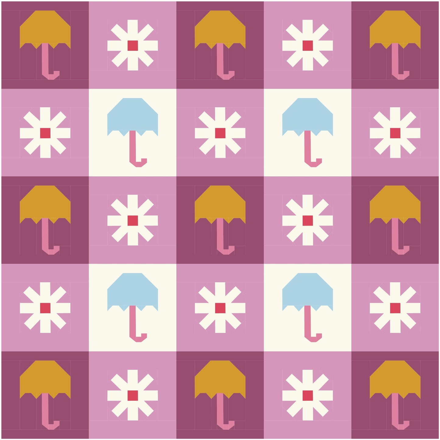 Chance of Rain Quilt Kit (Purple Rain)