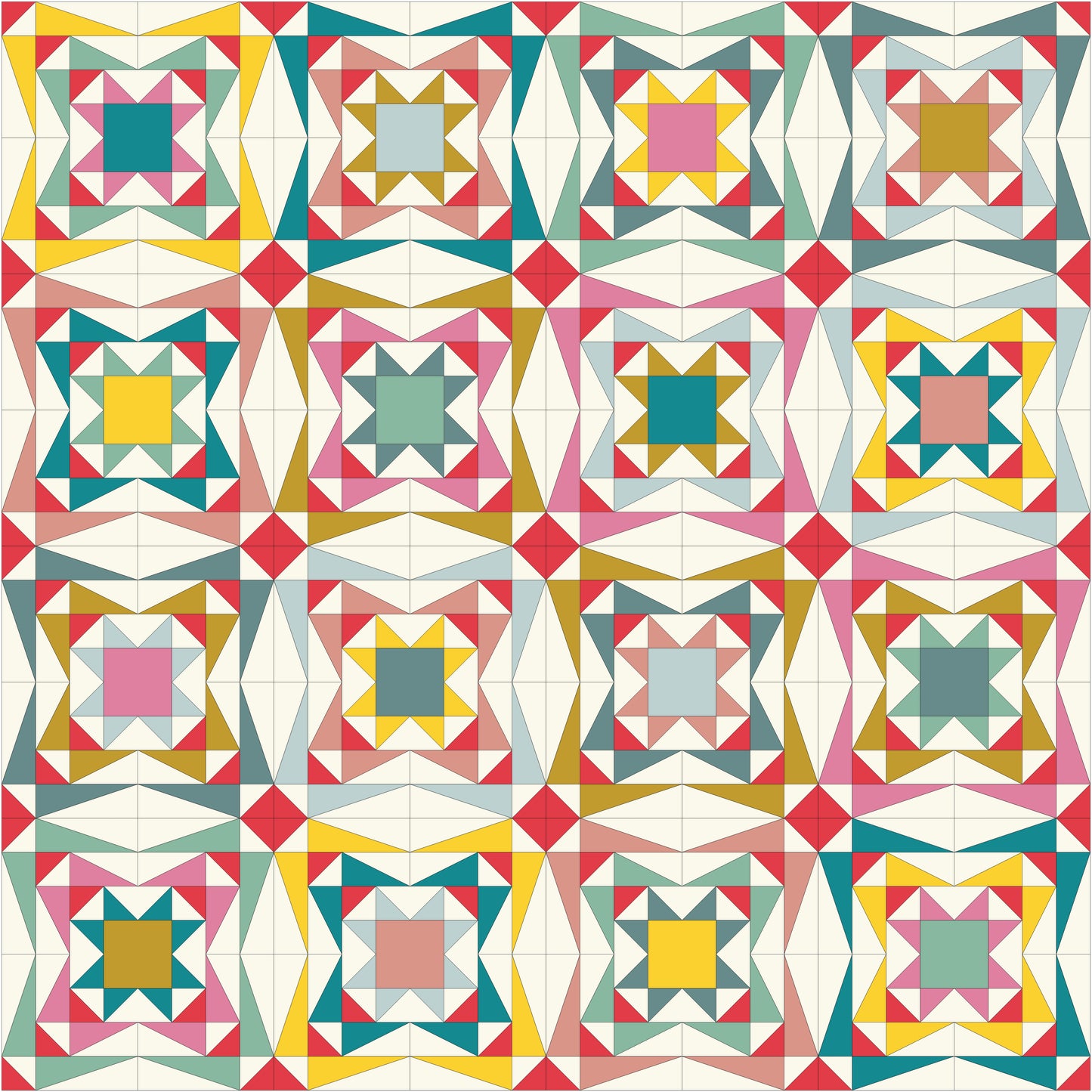 Sunkissed Stars Quilt Kit (Candy Necklace)