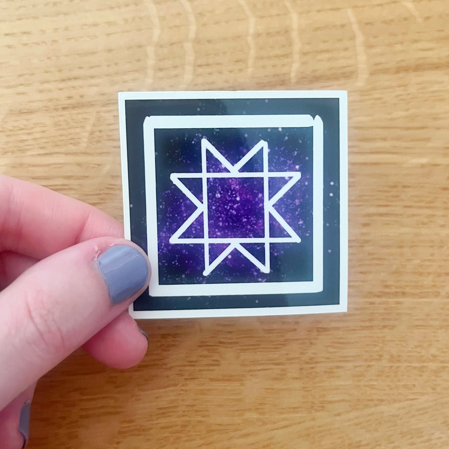 Sawtooth Star Galaxy Sticker