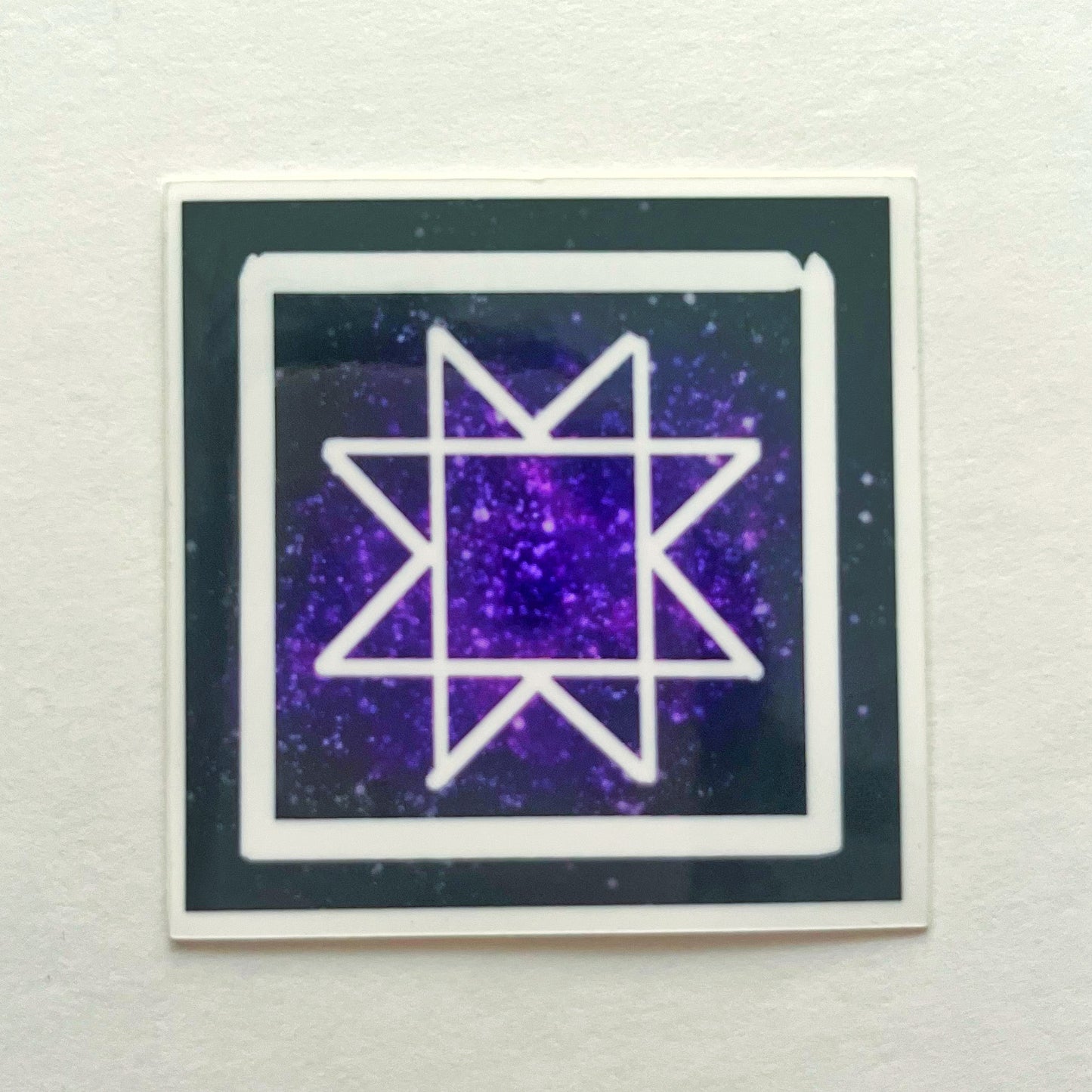 Sawtooth Star Galaxy Sticker
