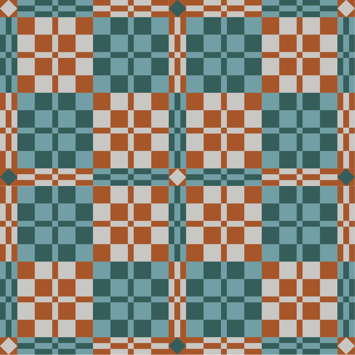 Garden Party Plaid Quilt Kit (Forget-Me-Not)