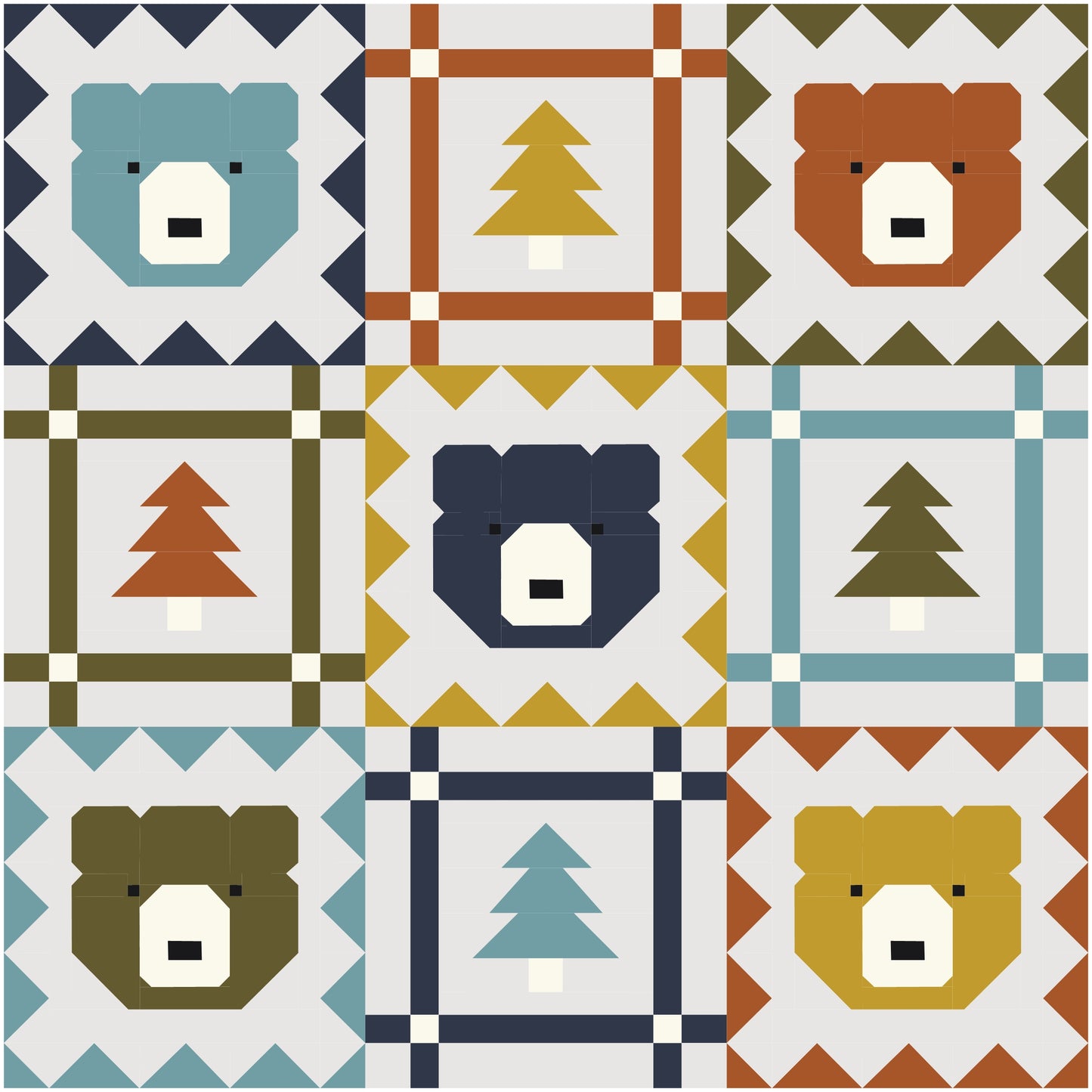 Grizzly Grove Quilt Kit (Camp Out)