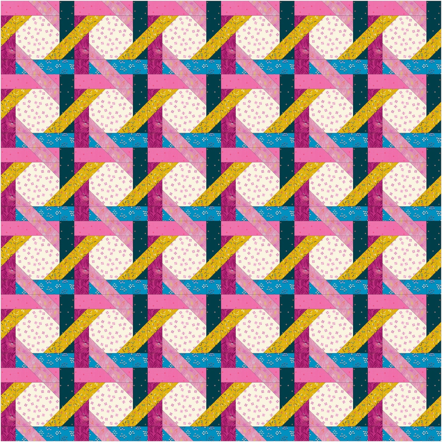 La Bohème Quilt Kit (Colorful)