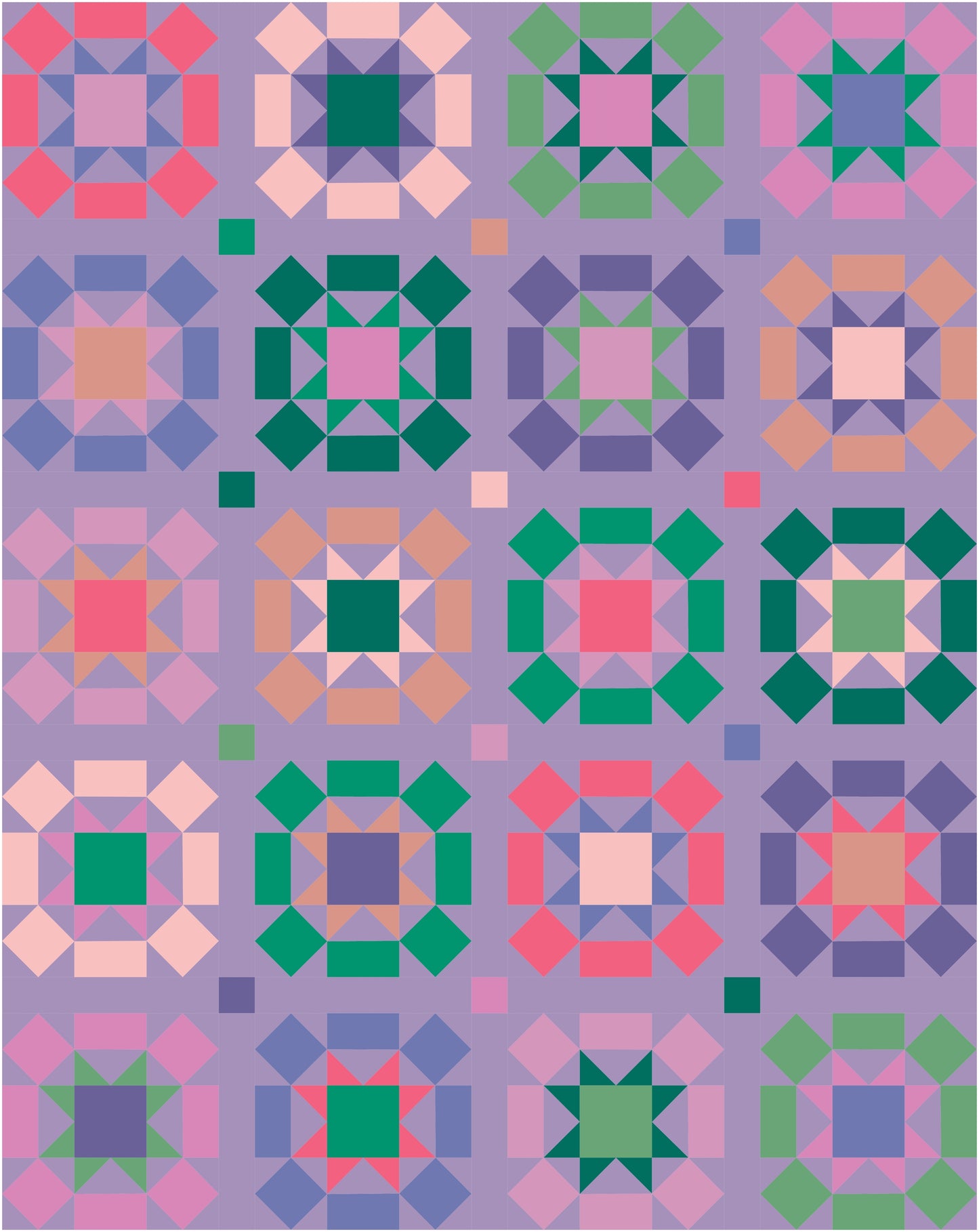 Wildflower Mix Quilt Kit (Cover Version)