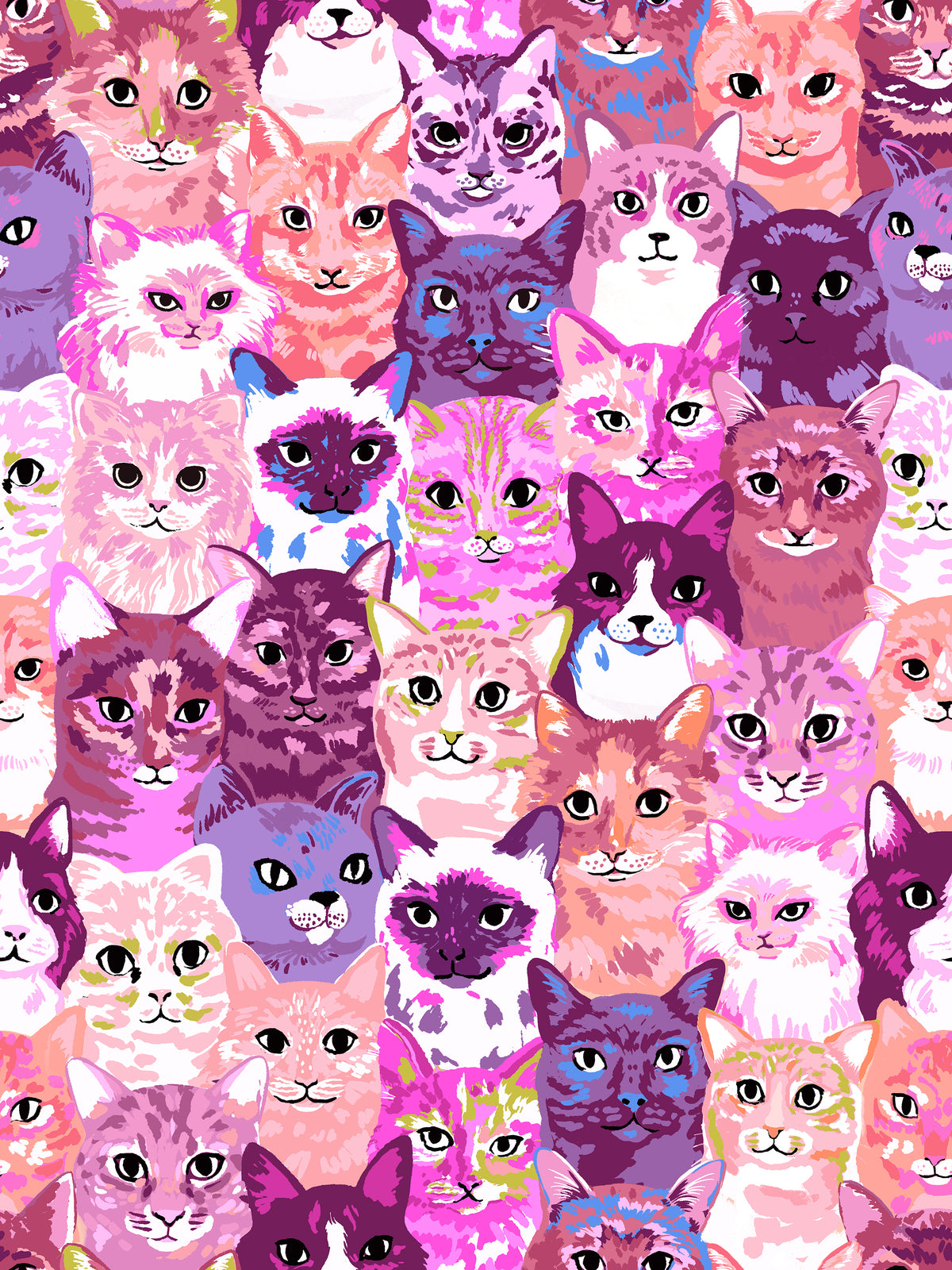 108" Hundreds of Cats - Pink WIDEBACK - PREORDER