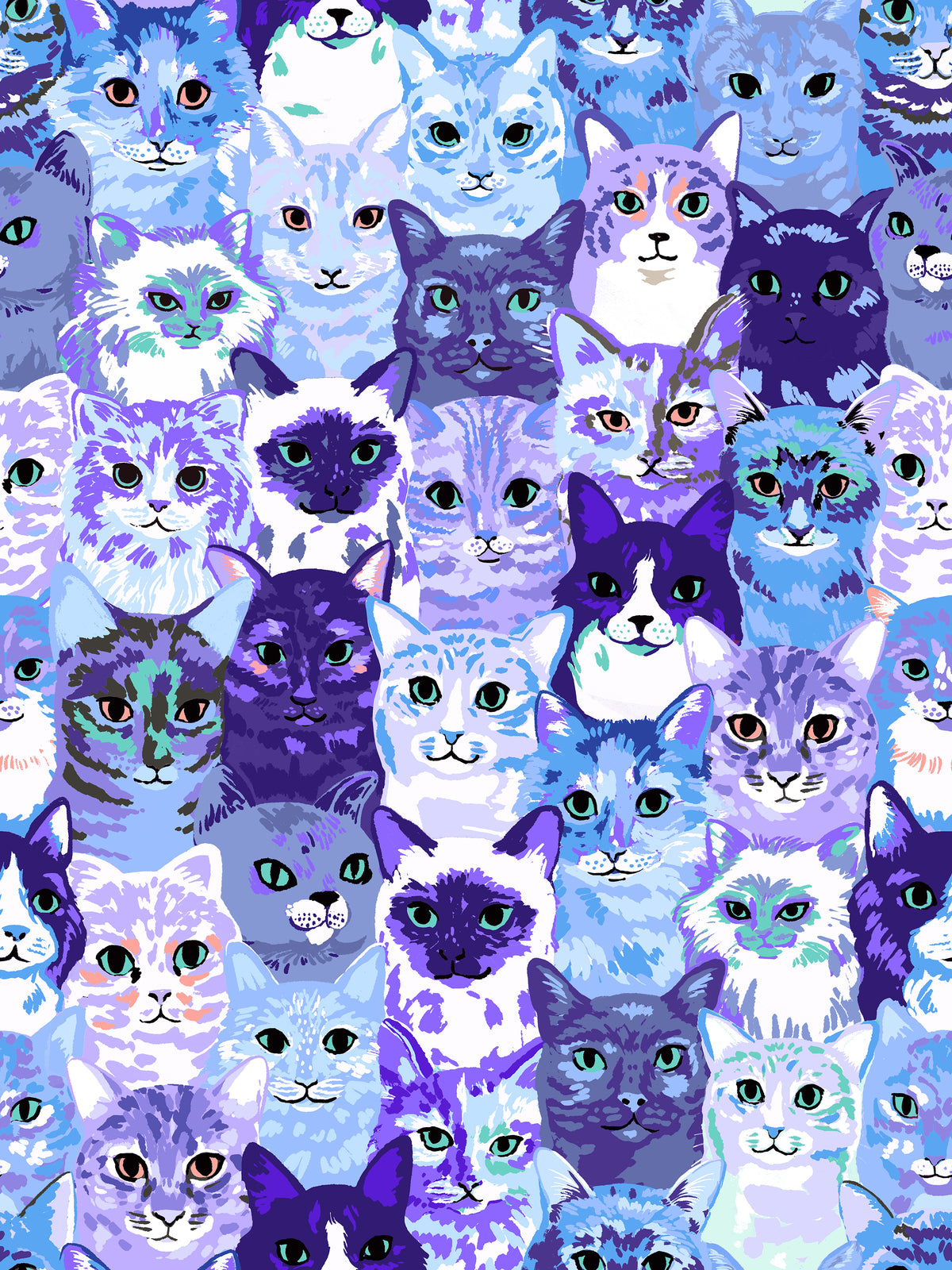 108" Hundreds of Cats - Blue WIDEBACK - PREORDER