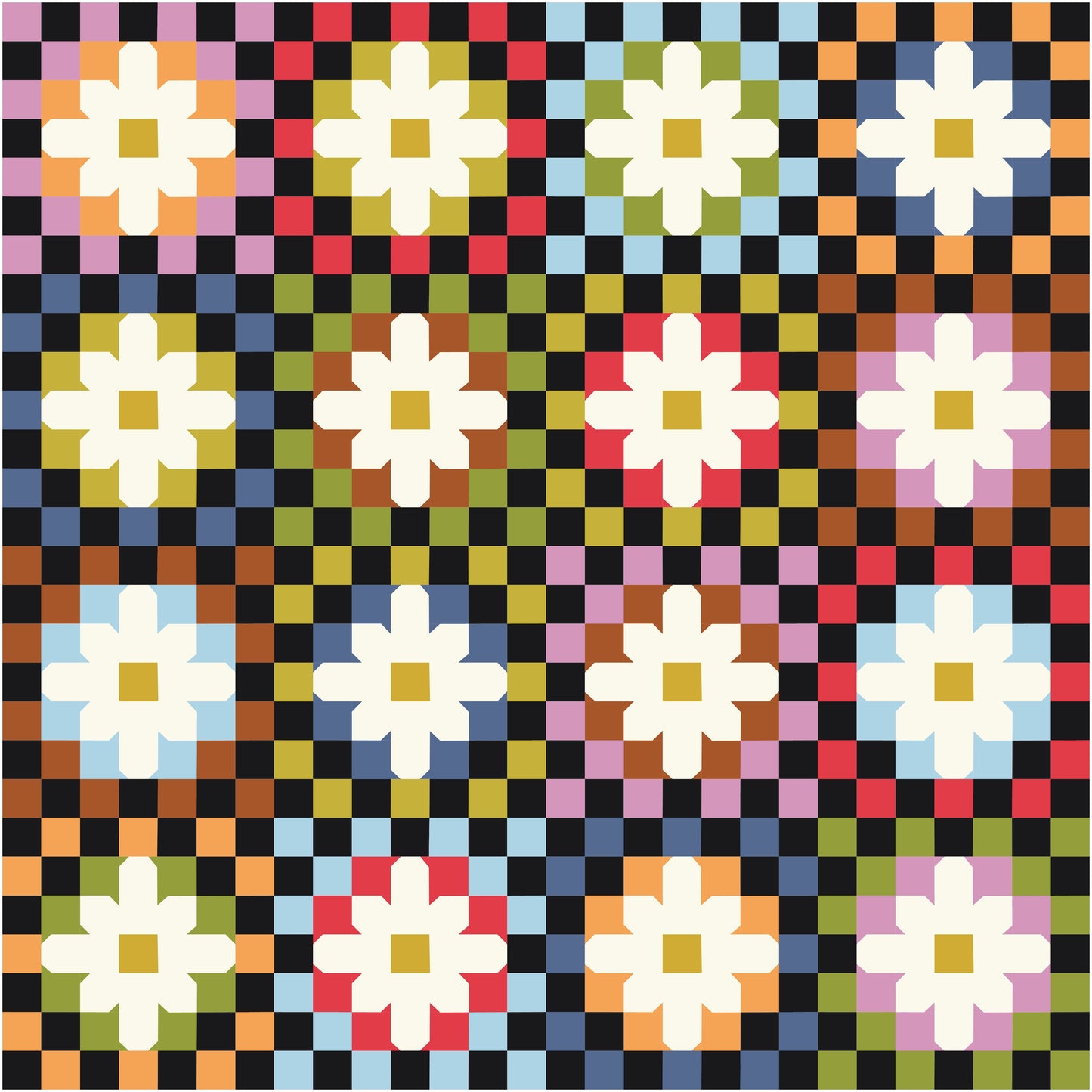 Retro Crochet Quilt Kit (Grandma's Couch)