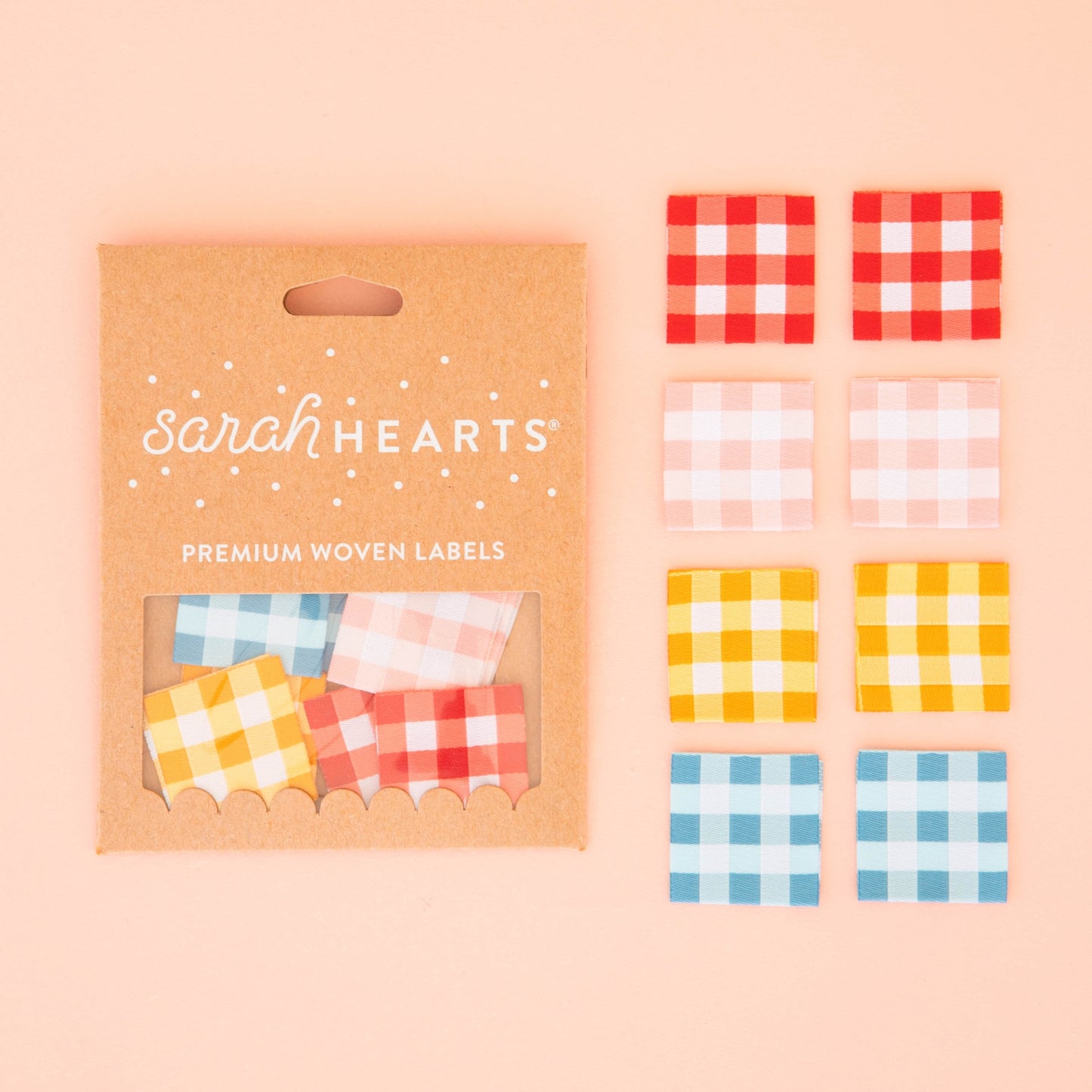 Gingham Quilt Labels - Multipack