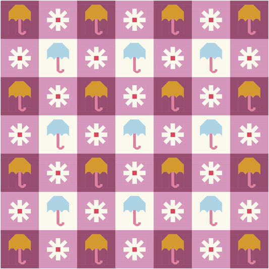 Chance of Rain Quilt Kit (Purple Rain)
