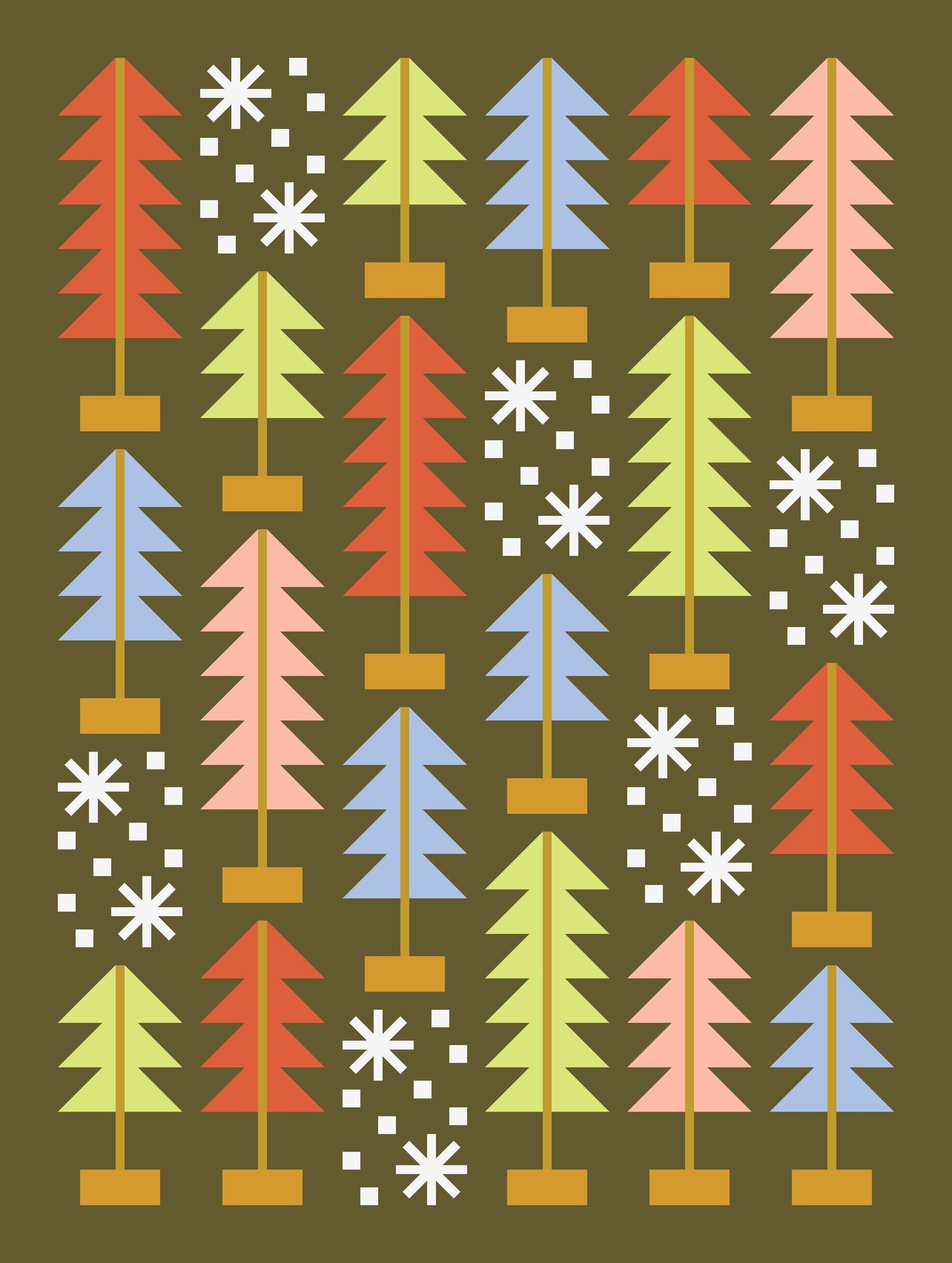 All Spruced Up Quilt Kit (Roasted Chestnuts)