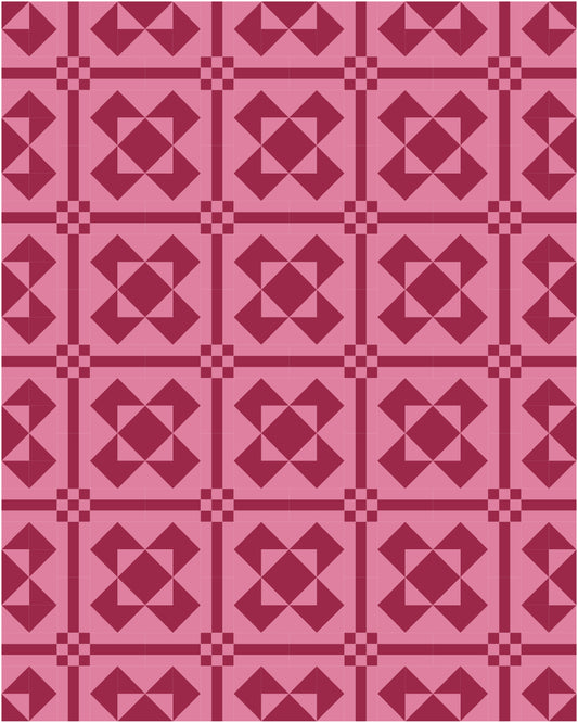 Aurora Quilt Kit (Cherry Cola)