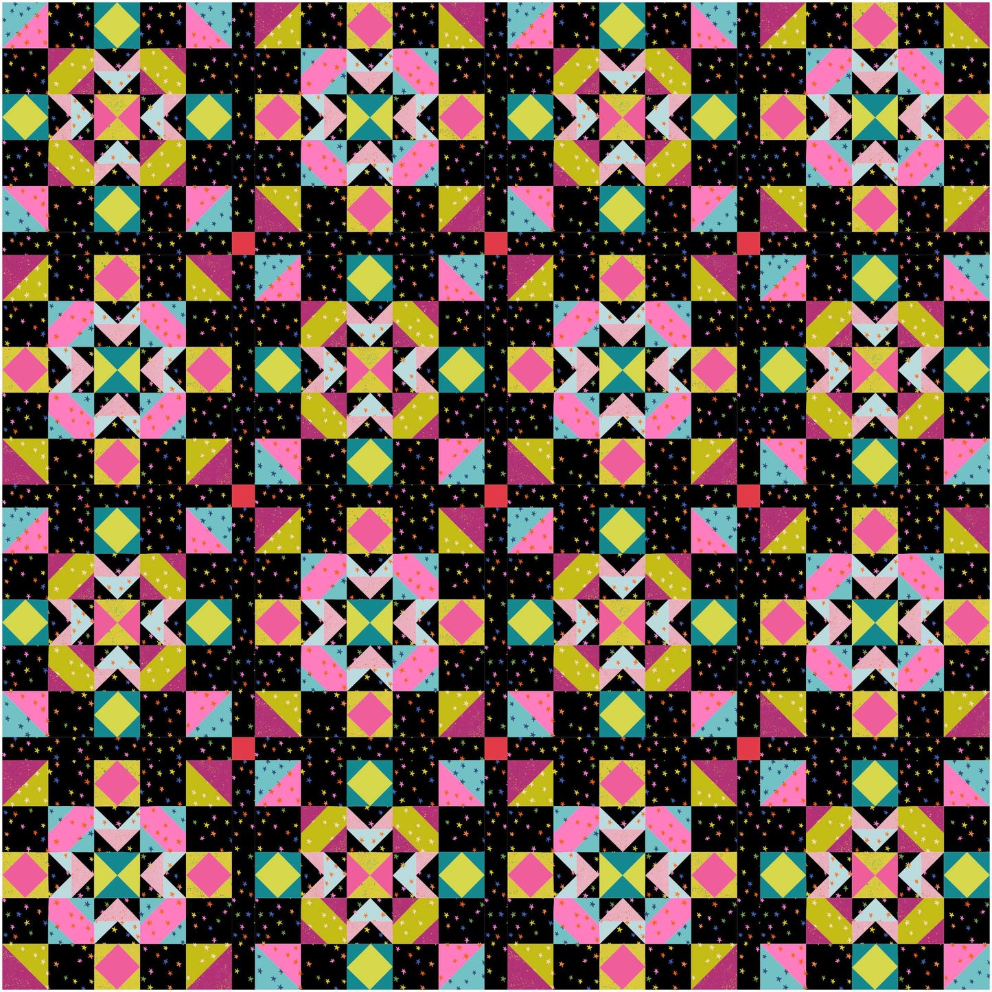 Azalea Valley Quilt Kit (Neon Dahlia)