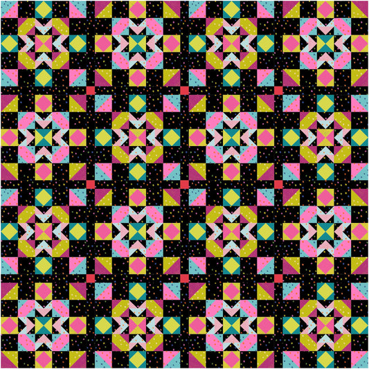 Azalea Valley Quilt Kit (Neon Dahlia)