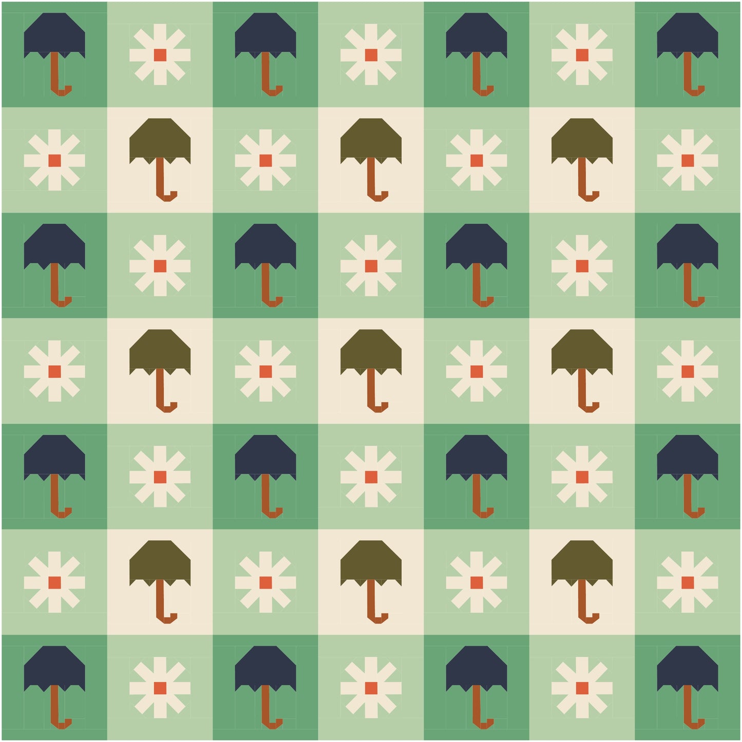 Chance of Rain Quilt Kit (Green)