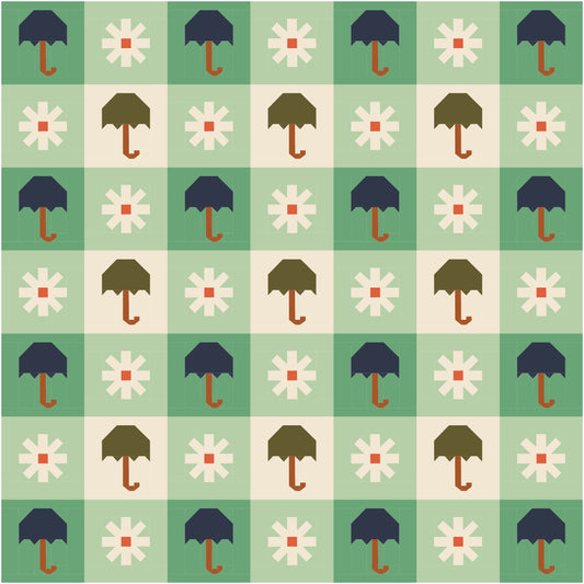 Chance of Rain Quilt Kit (Green)