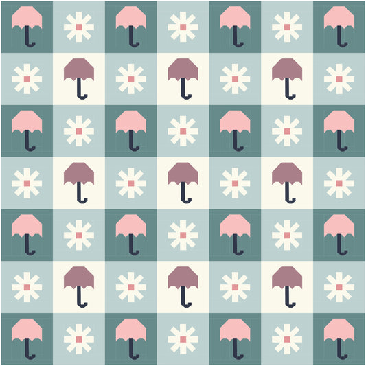 Chance of Rain Quilt Kit (Blue)