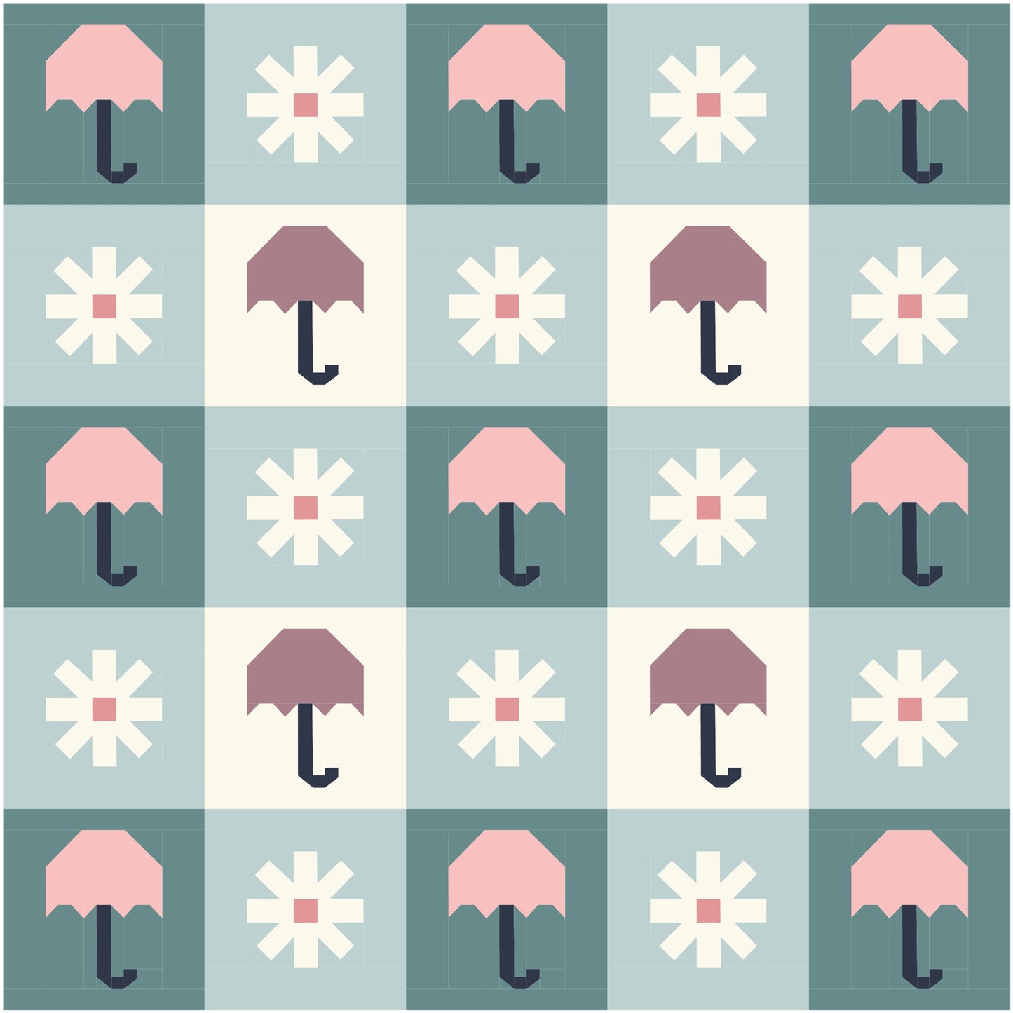 Chance of Rain Quilt Kit (Blue)