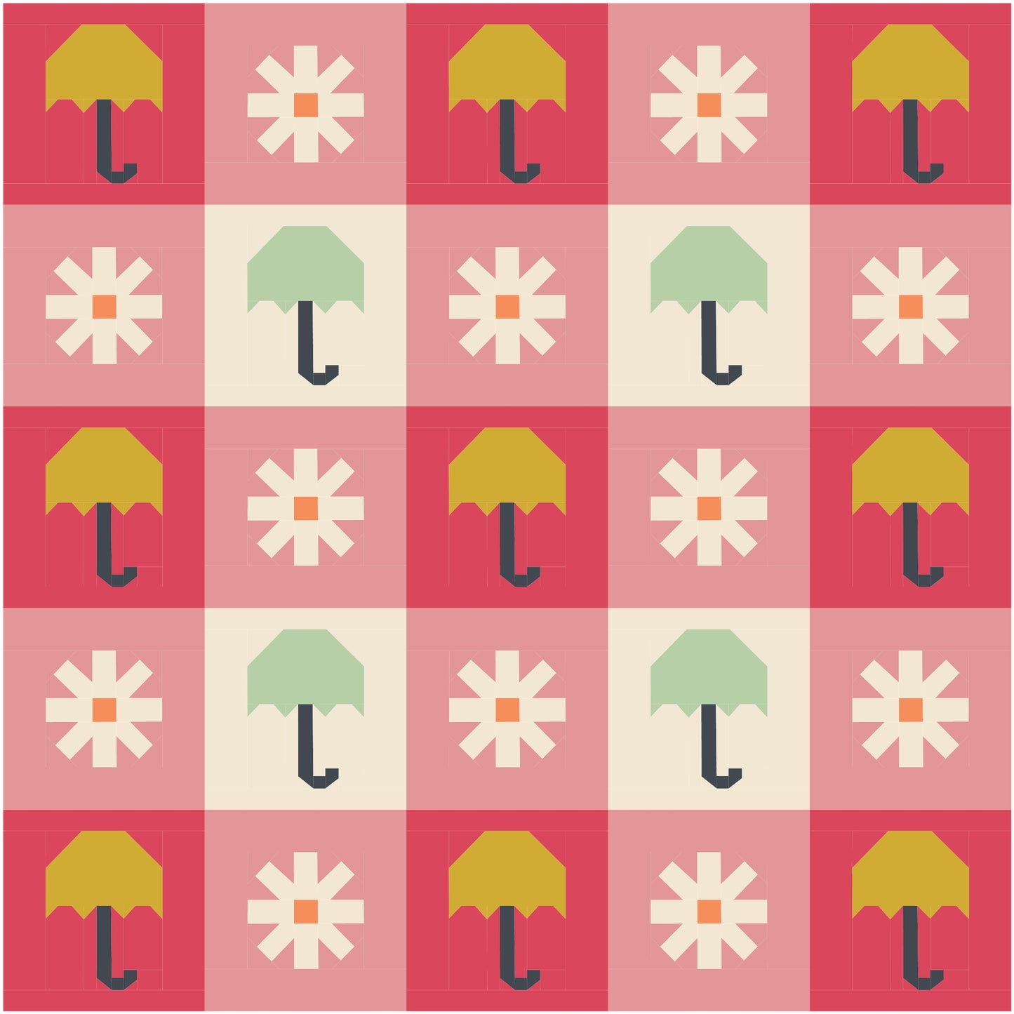 Chance of Rain Quilt Kit (Pink)