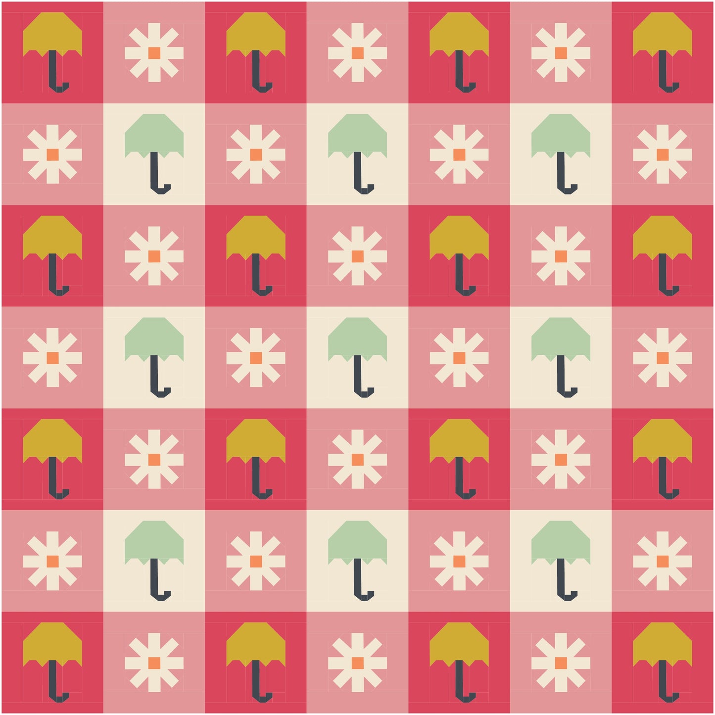 Chance of Rain Quilt Kit (Pink)