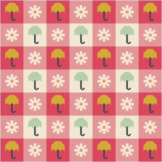 Chance of Rain Quilt Kit (Pink)