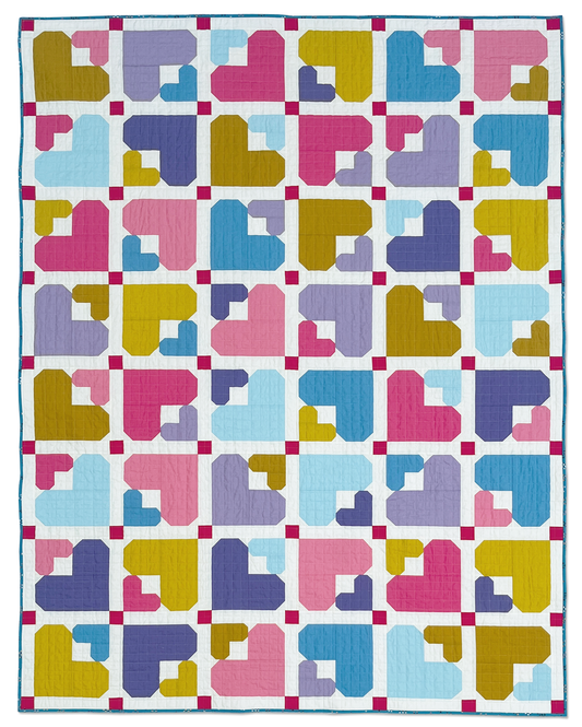 Marked With a Heart Quilt Pattern (PDF Download)