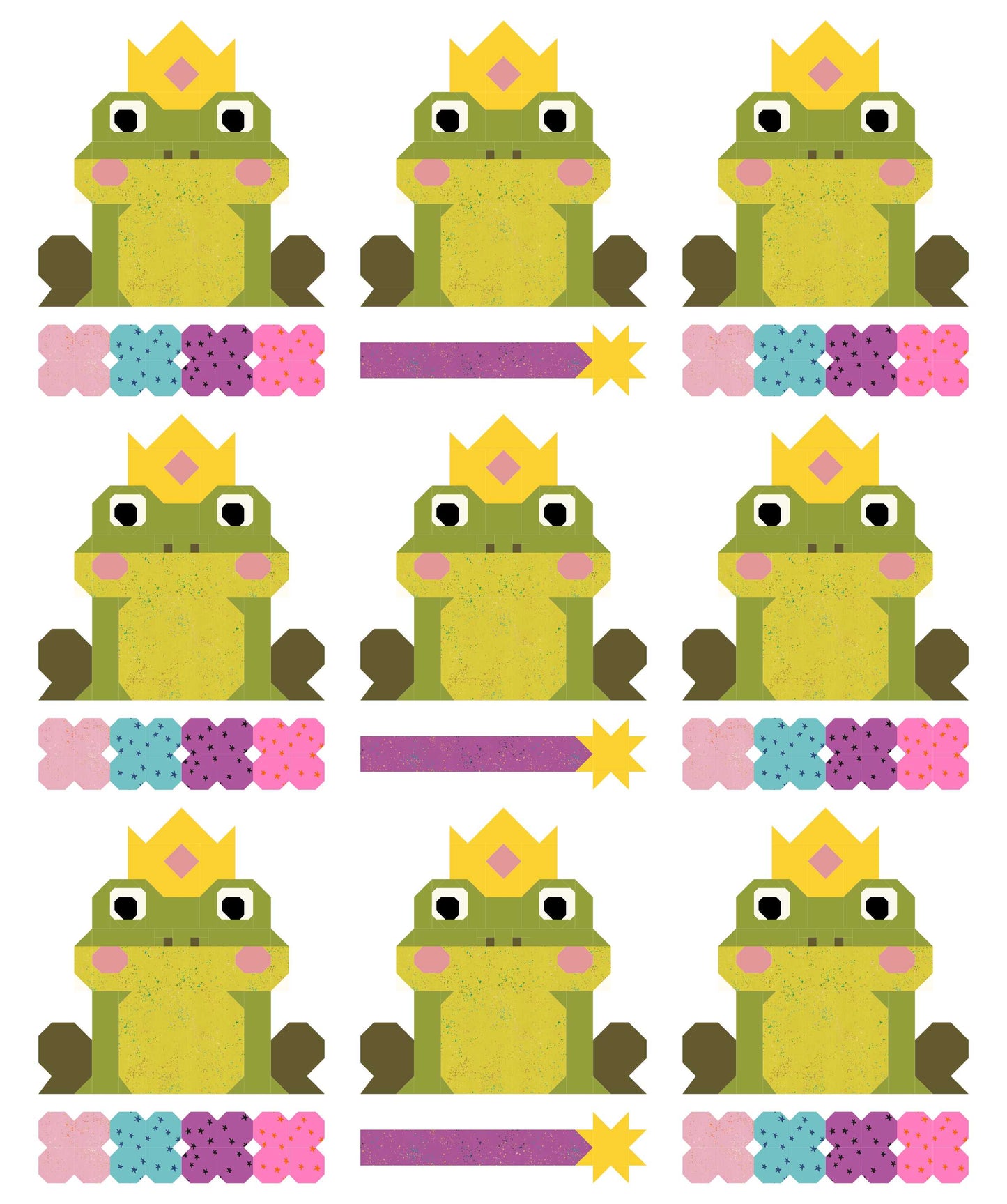 Fairy Tale Frogs Quilt Kit