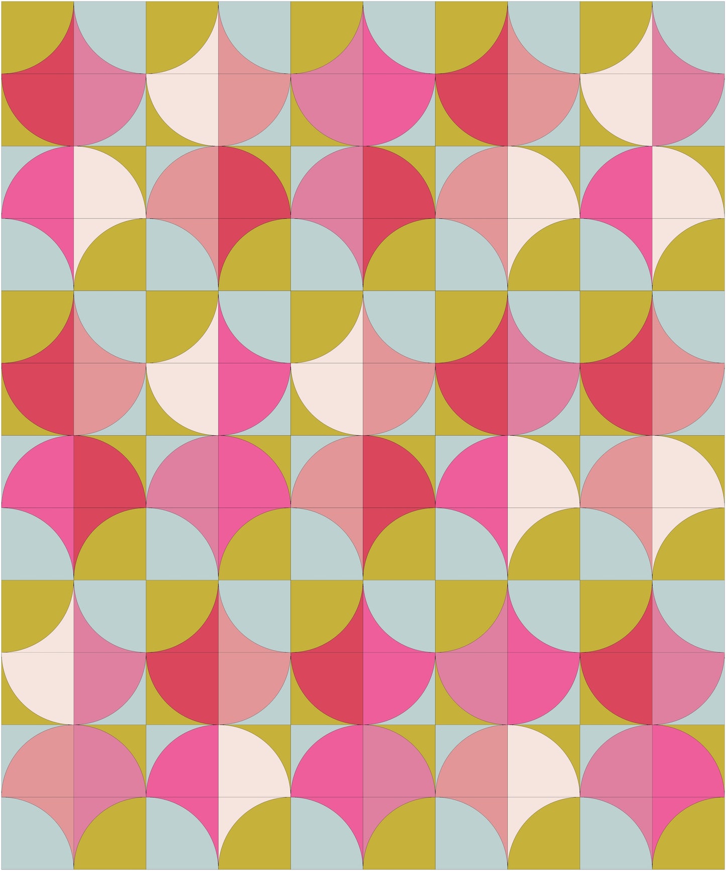 Fronds Quilt Kit (Bubblegum Princess)