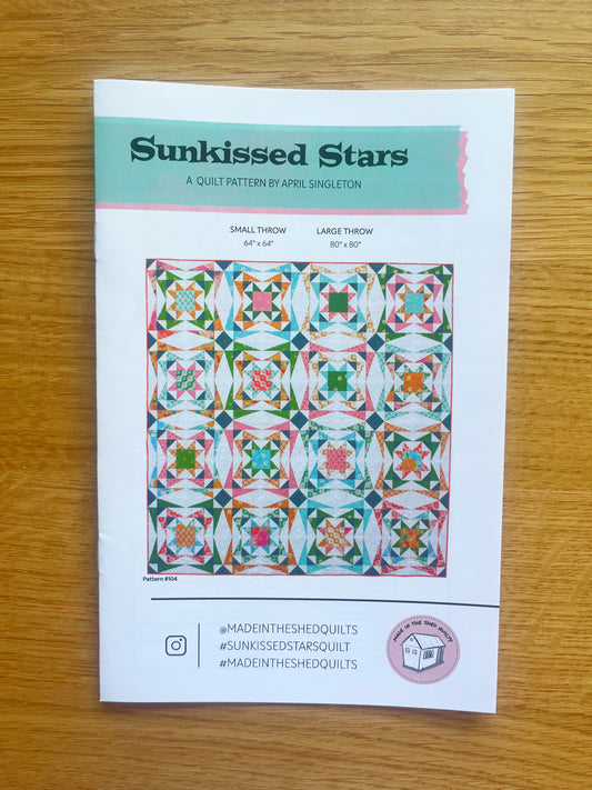Sunkissed Stars Quilt Pattern (Paper Format)