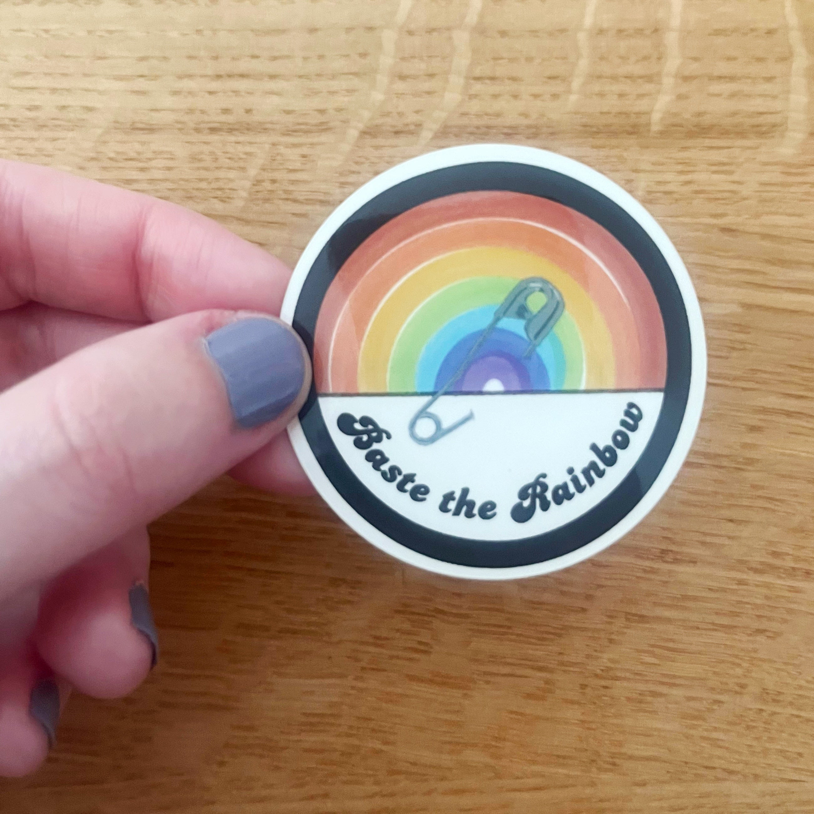 Baste The Rainbow Sticker – Made In The Shed Quilts