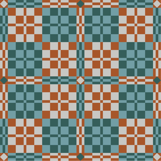 Garden Party Plaid Quilt Kit (Forget-Me-Not)