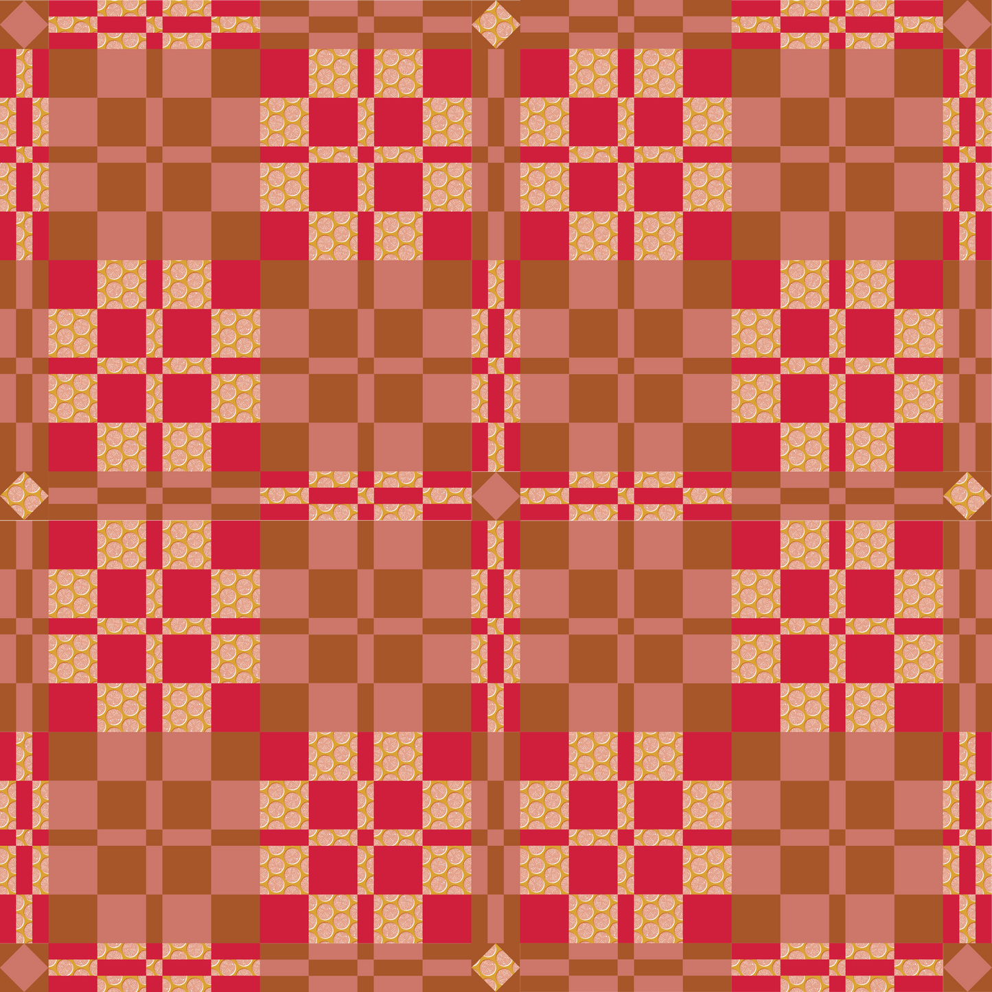 Garden Party Plaid Quilt Kit (Gold Rush)