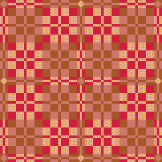 Garden Party Plaid Quilt Kit (Gold Rush)