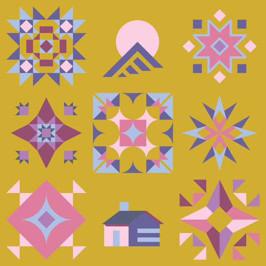 Solstice Sampler 2026 Quilt Kit (Golden Hour)