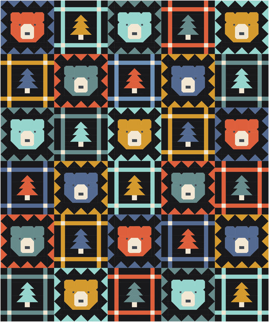 Grizzly Grove Quilt Kit (After Dark)