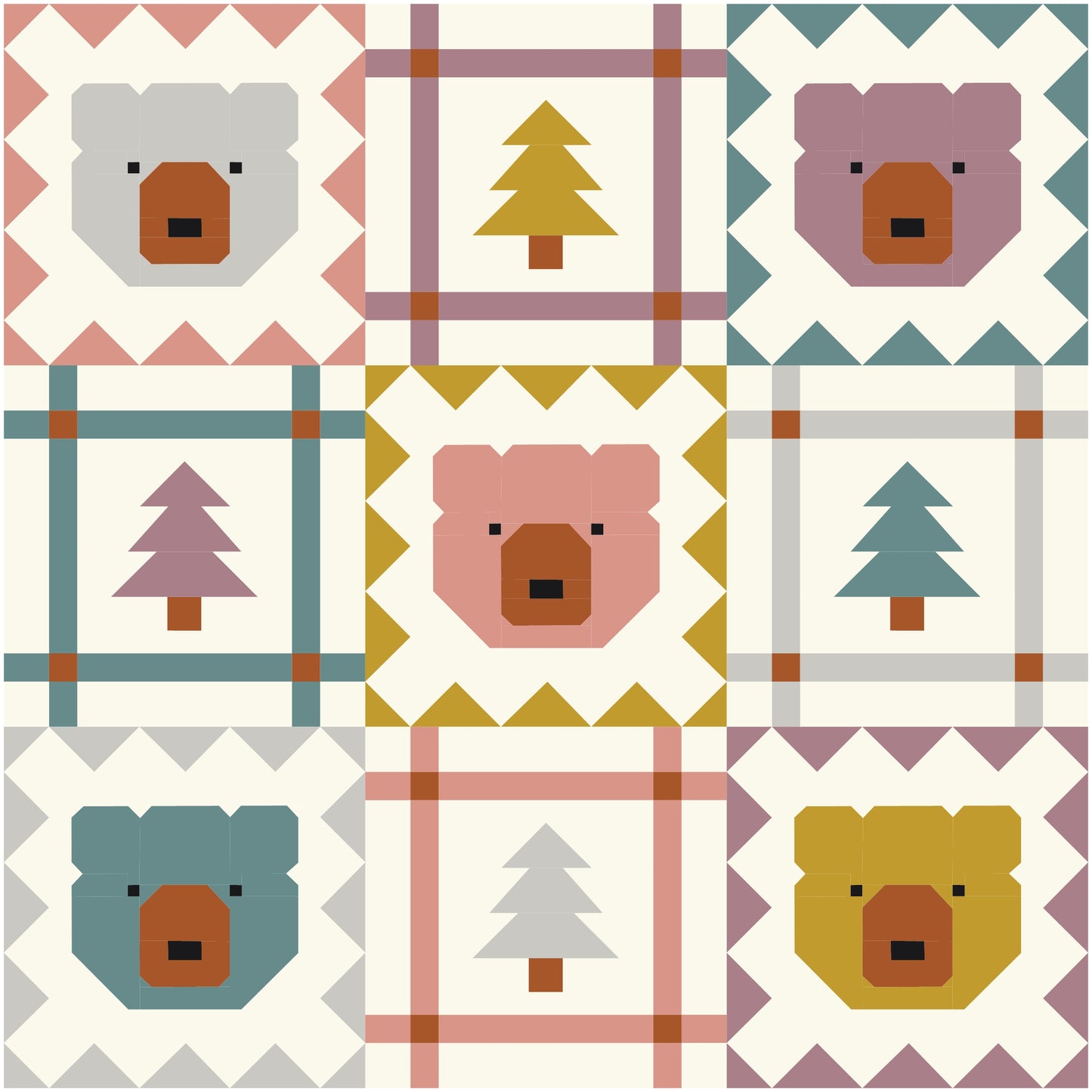 Grizzly Grove Quilt Kit (Teddy Bear)