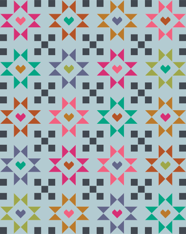 Northern Nights Quilt Kit (Summer Storm)