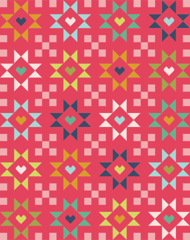 Northern Nights Quilt Kit (Red Dawn)