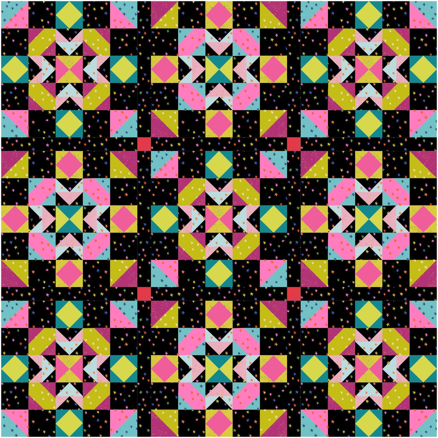 Azalea Valley Quilt Kit (Neon Dahlia)