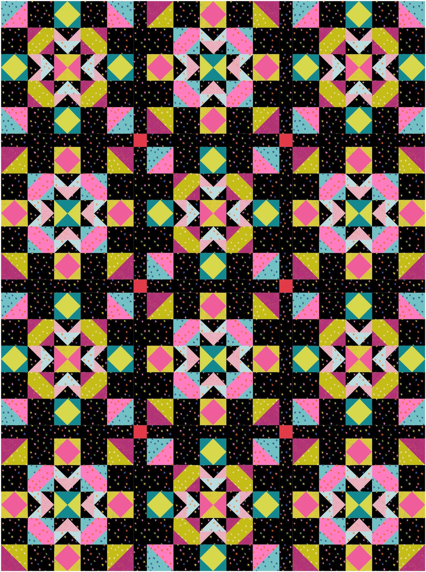 Azalea Valley Quilt Kit (Neon Dahlia)