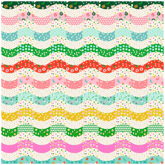 Ripple Chips Quilt Kit (Merry Happy) - PREORDER