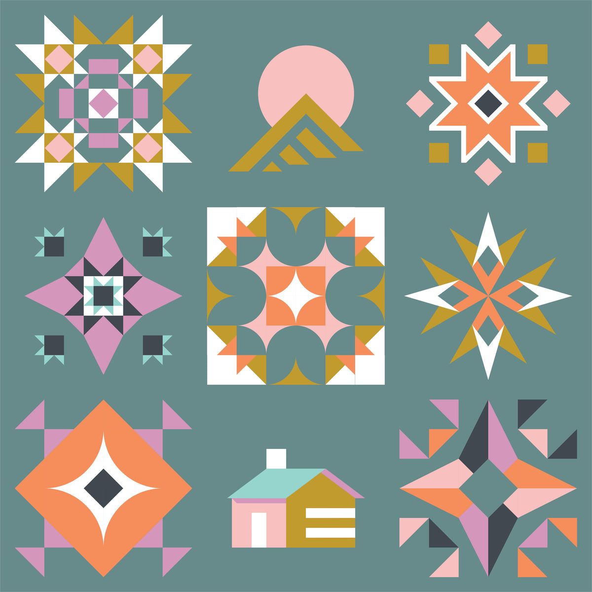 Solstice Sampler 2026 Quilt Kit (Daybreak)