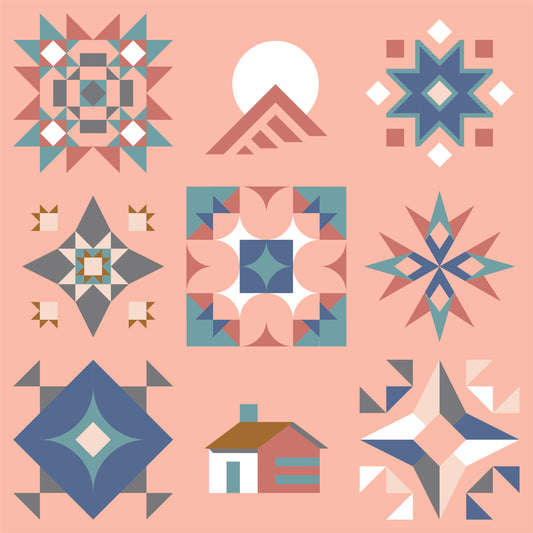 Solstice Sampler 2026 Quilt Kit (Coastal Town)