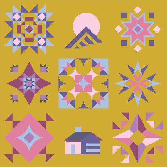 Solstice Sampler 2026 Quilt Kit (Golden Hour)