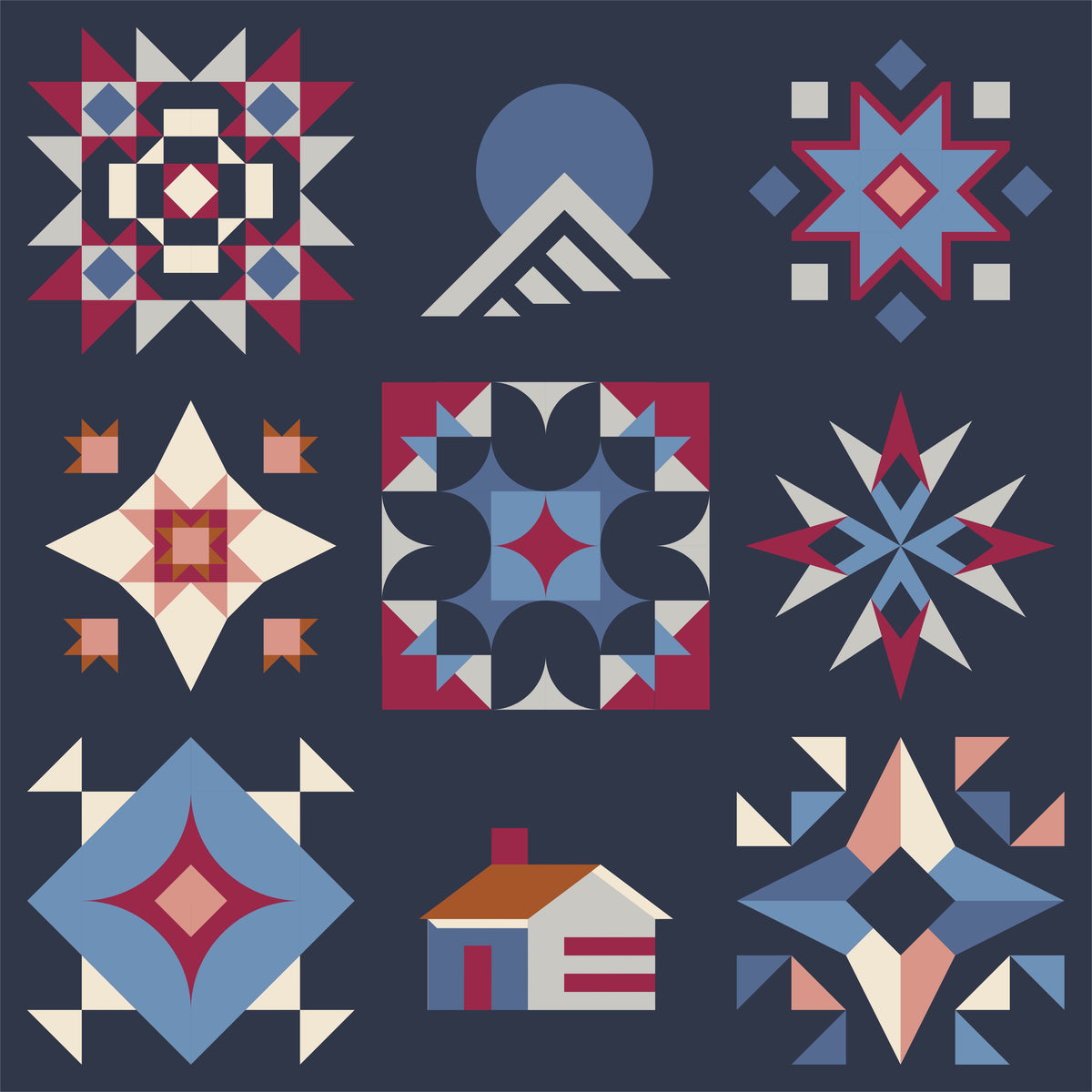 Solstice Sampler 2026 Quilt Kit (Prep School)