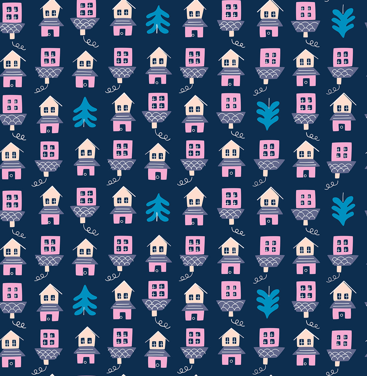 Little Houses - Navy