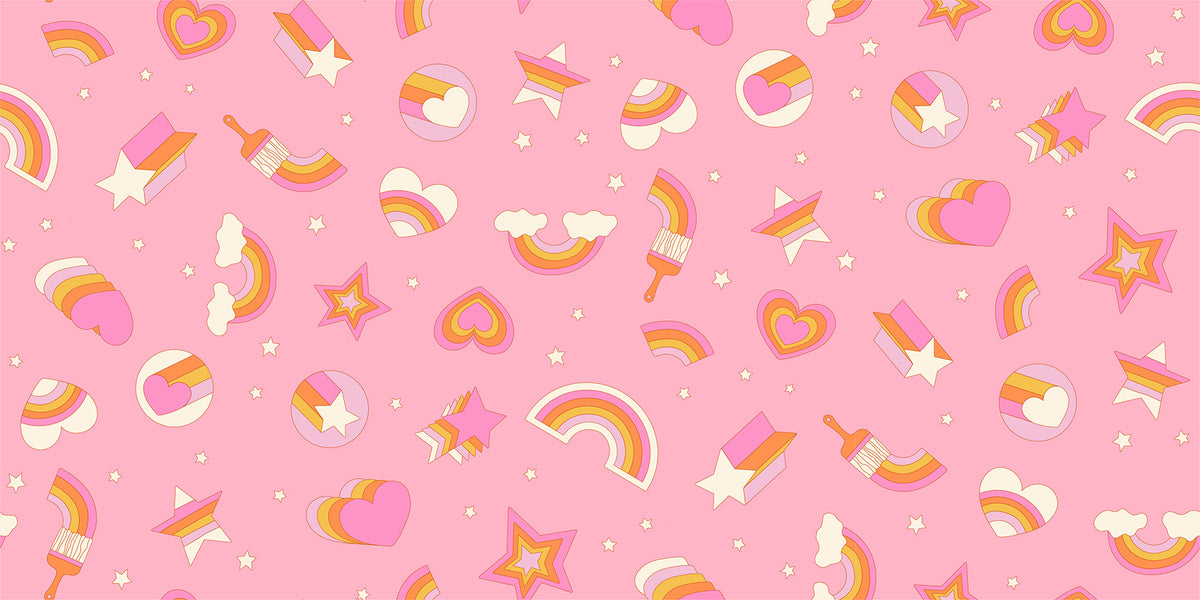 Rainbow Stickers - Rosebud - PREORDER